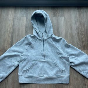 Lululemon Scuba Oversized Half-Zip Hoodie - Heathered Core Ultra Light Grey